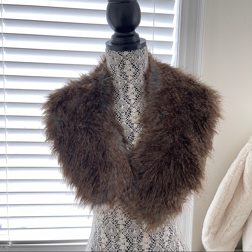 Faux Fur Collar Scarf